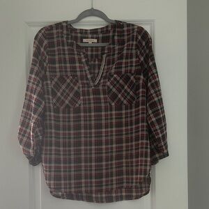 Stitch Fix Fall Plaid Blouse